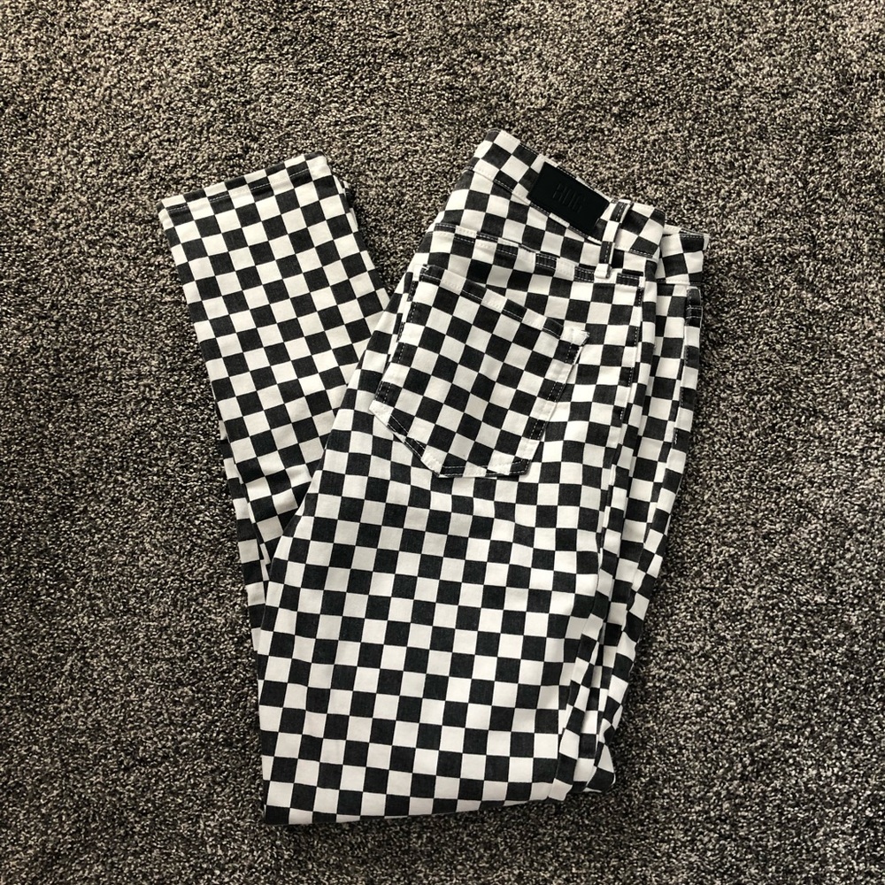 Checkered Jeans
